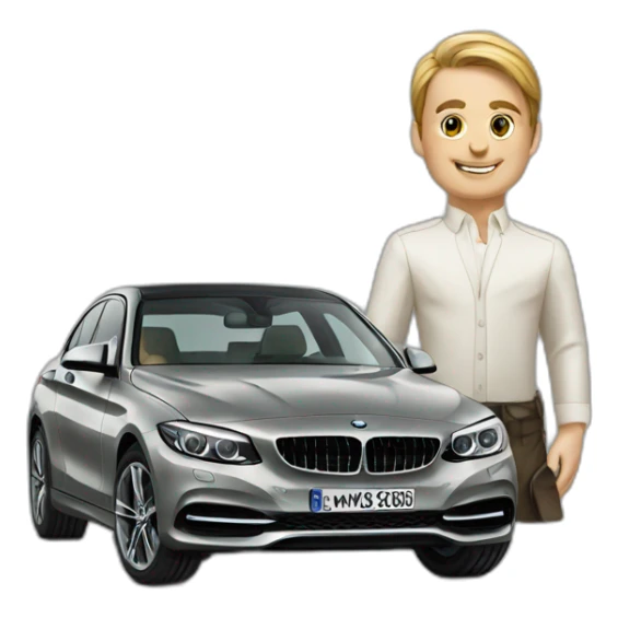 Bmw and mercedes sticker