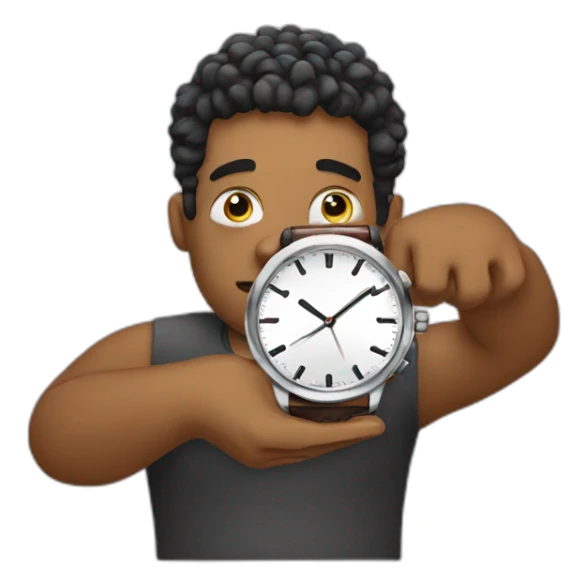 a lazy holding a luxury watch sticker