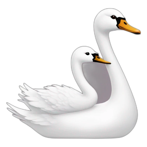  cygne and baby sticker