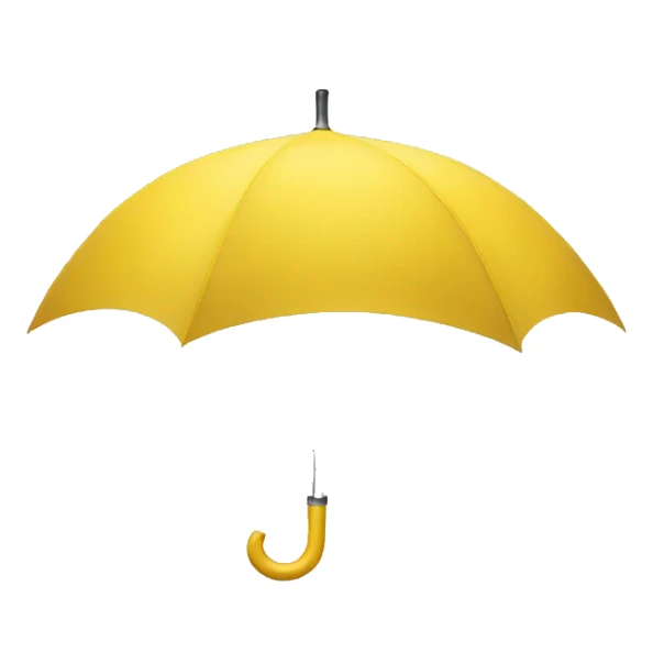 Yellow umbrella sticker