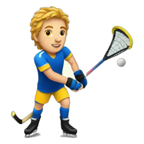 unihockey en salle sticker