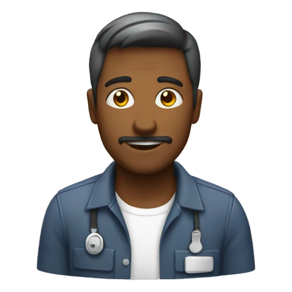 homme au travail panneau sticker