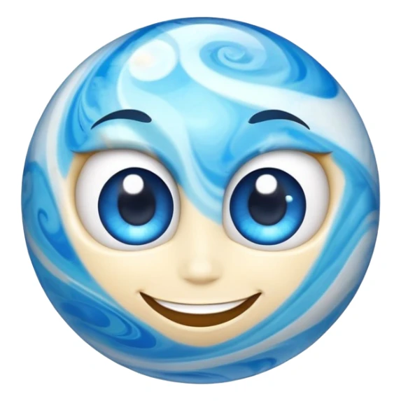 *"A vibrant blue marble character with a glossy, semi-transparent surface that reflects light beautifully. The character has wide shiny eyes filled with energy, a cheerful smile showcasing its personality, and playful details like swirls and textures that emphasize its glassy and polished appearance. It stands out against a clean, neutral background, focusing entirely on its unique charm and vibrant essence."*
M&M karakteri görseli oluştur sticker