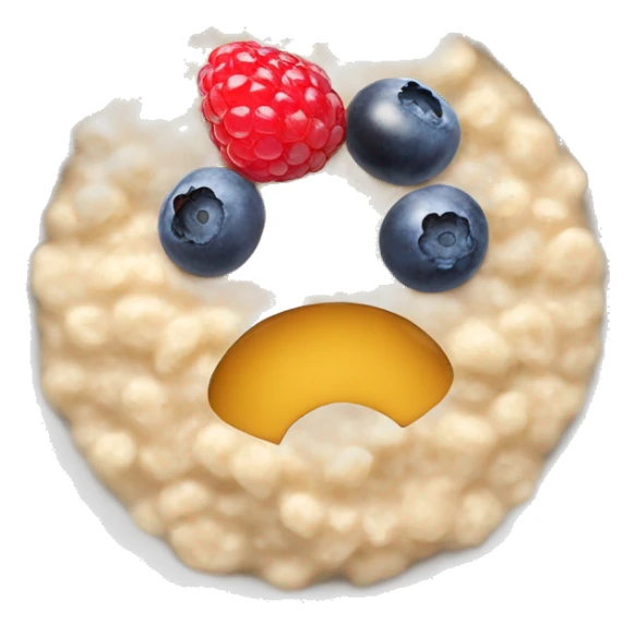 oatmeal porridge with berries sticker