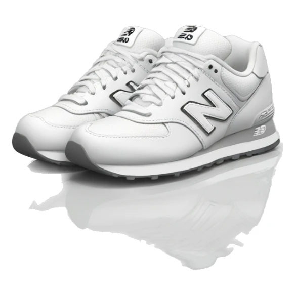 White New Balance shoes sticker