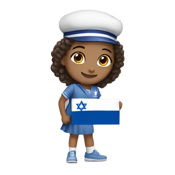 Israeli girl proud for her country  sticker