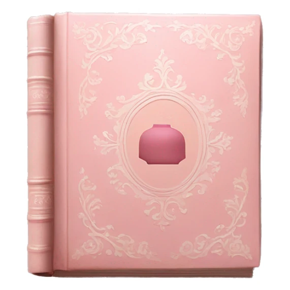 vintage rococo light pink books with lace  sticker