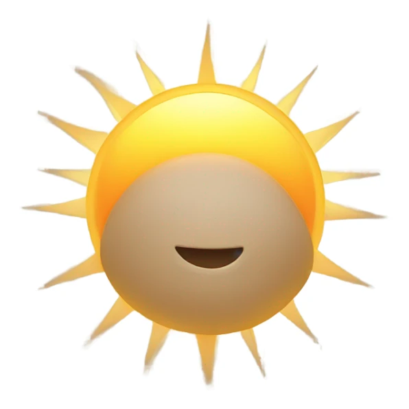 Good morning with the sun sticker