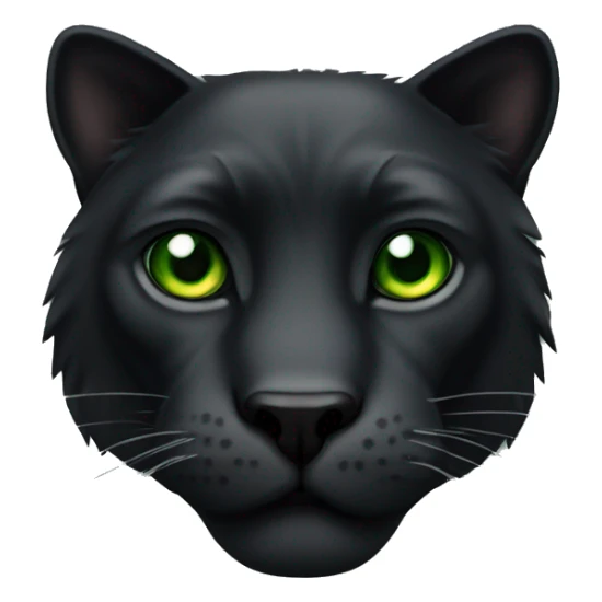Animal pantera negra con ojos verdes sticker