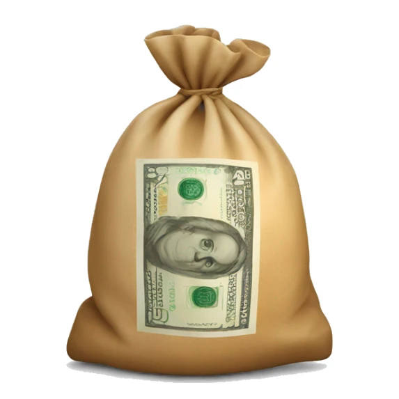 money bag euro sticker