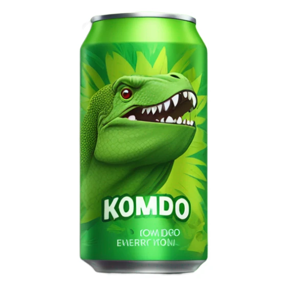 Kiwi Komodo Energy Drink can sticker