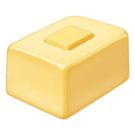 Big Butter piece on the white plate  sticker