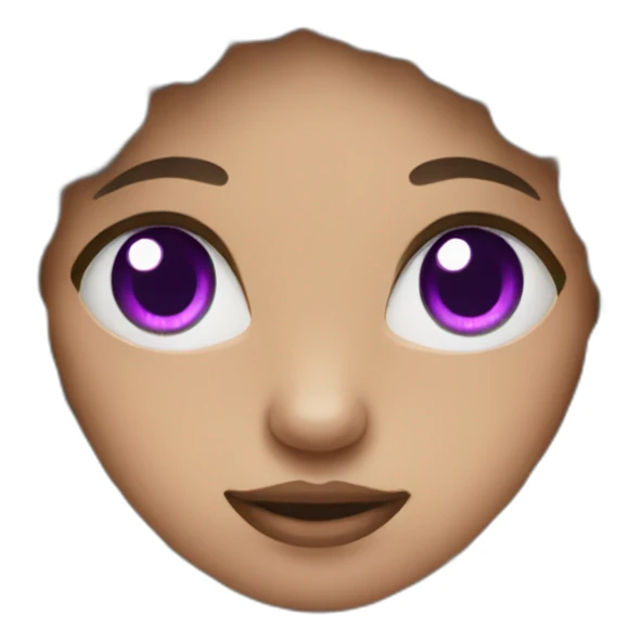 sheep woman Purple eyes sticker