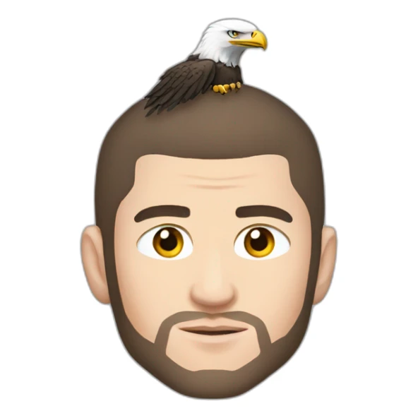 Khabib nurmagomedov with eagle sticker