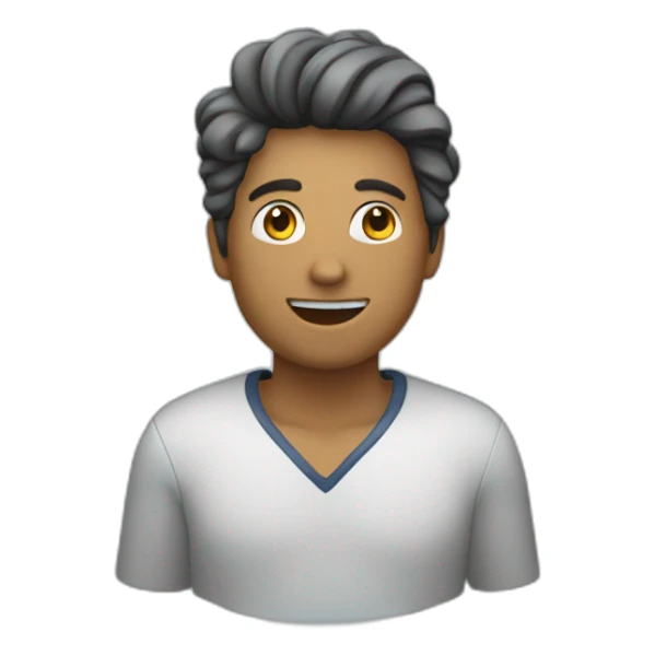 person with waves expanding to the sides sticker