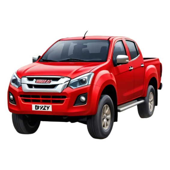 Isuzu D-MAX - Isuzu (Model Year: 2024) (Iconic colour: Red) sticker