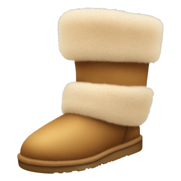 Uggs fuzzy shoes angle is from on top  sticker