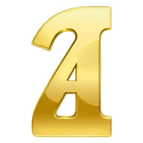 number 4 in golden and green shadows sticker