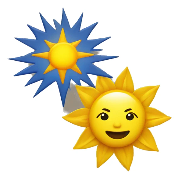 filipino sun and star yellow sticker