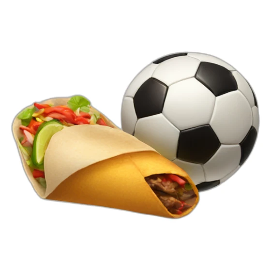 soccer with a fajita sticker