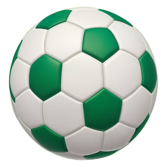 Cinematic Realistic image of a soccer ball with crisply detailed panel textures and precise stitching, set against a vibrant green pitch with dynamic natural lighting that highlights its athletic spirit sticker
