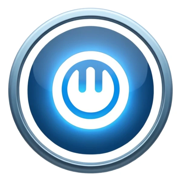 The round blue sign on the night building  sticker