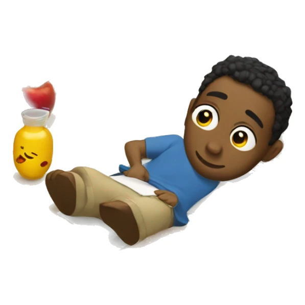 the student lay down on his desk sticker