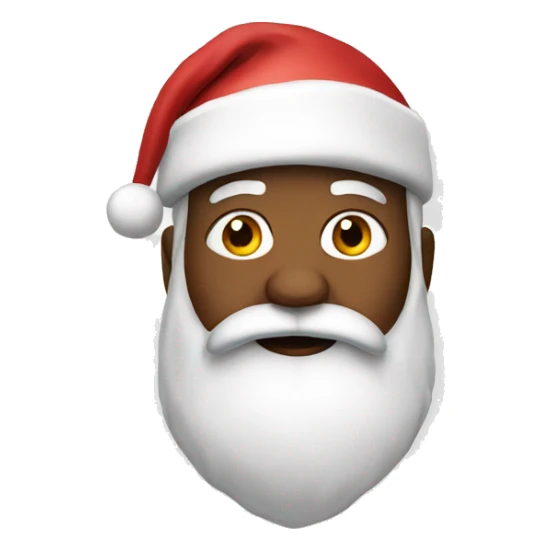 Santa emoji sticker