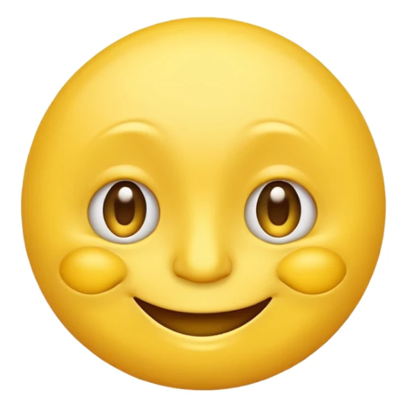 Sarcastic smiling yellow face emoji sticker