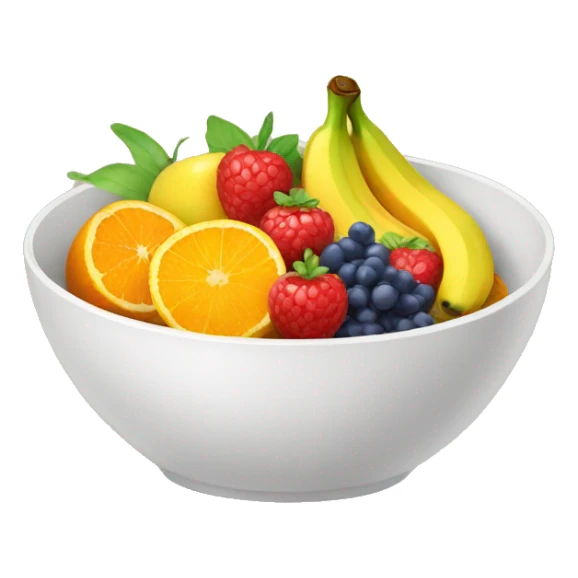 bowl of fruit sticker