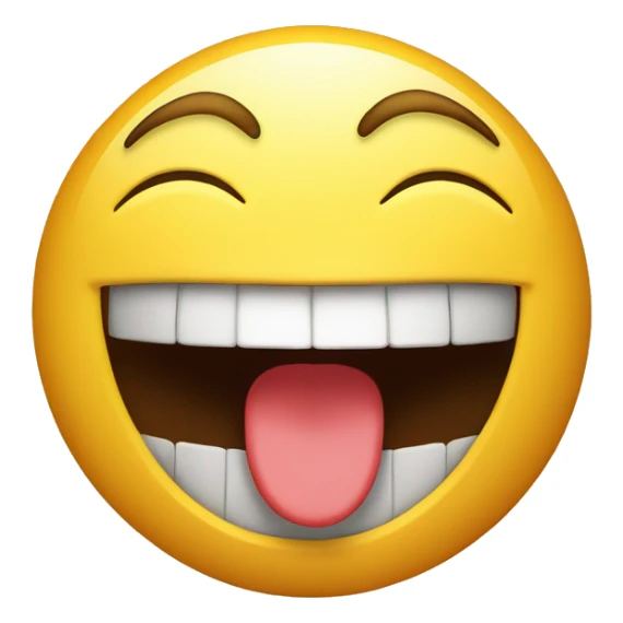 happy face with mouth open emoticon sticker