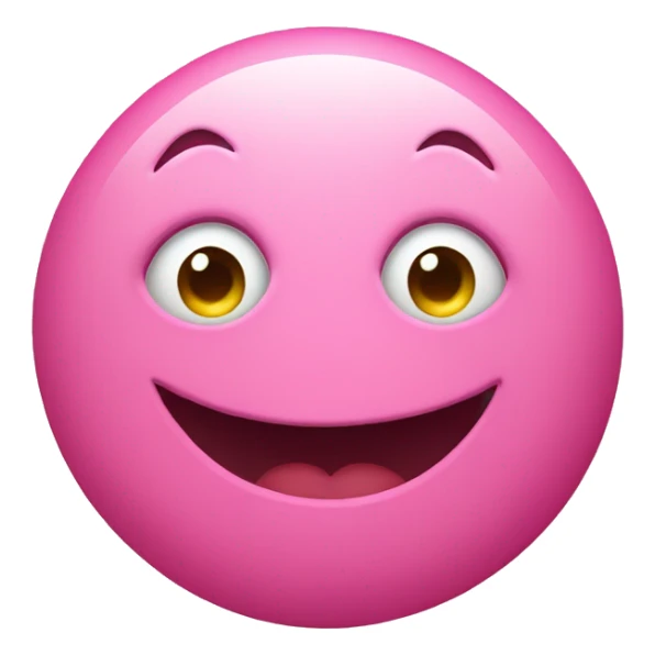 smiley with pink hart eyes sticker