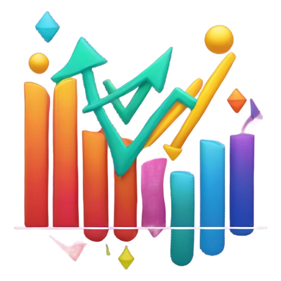 vaporware color theme, stock price going up sticker