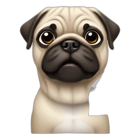 pug and flag of finland sticker
