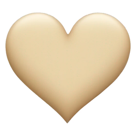 Beige heart sticker
