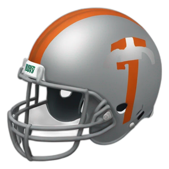 Denver donkey football helmet sticker