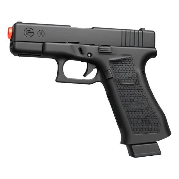 Glock with a Switch on the back of it  sticker
