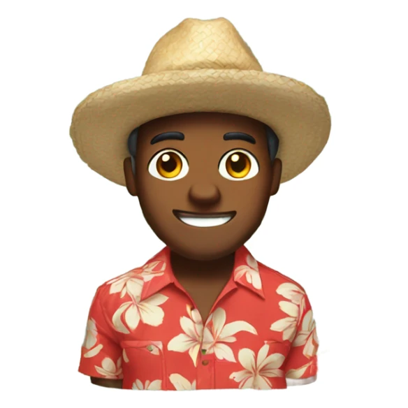 Buckeye in a Hawaiian shirt  sticker