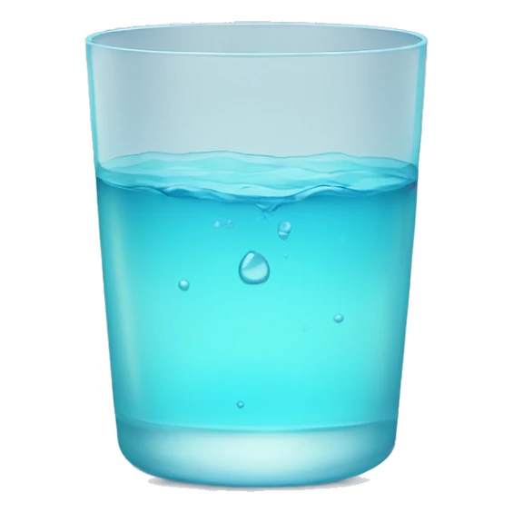 glass of yellow water sticker