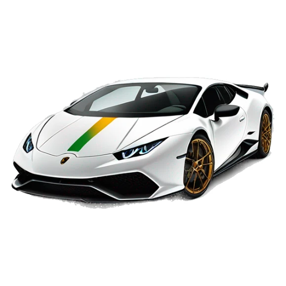 Lamborghini Huracan Performante in matt Perlmutt weiß  sticker