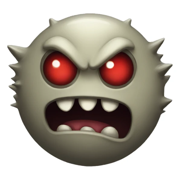 A big monster with red eyes sticker