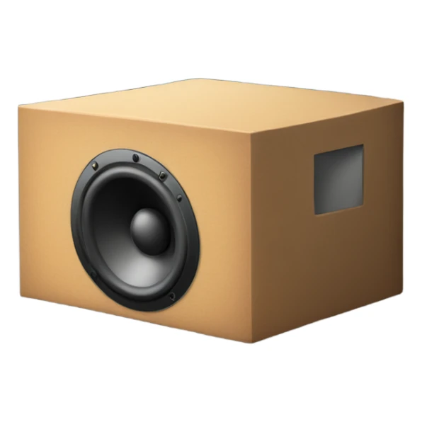 Speaker box outside of window sticker