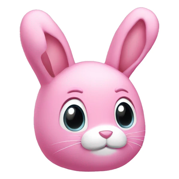 pink bunny stuffed animal  sticker