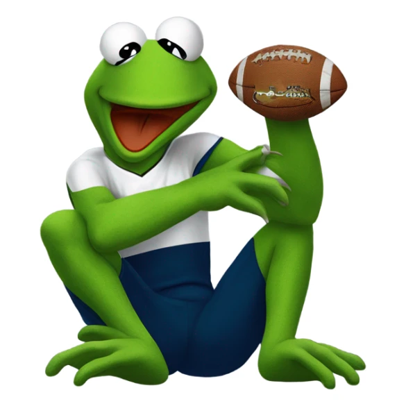 Philadelphia Eagle with Kermit the frog in its talons sticker