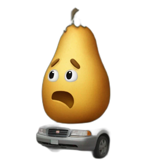 Una patata gigante che distrugge una città sticker