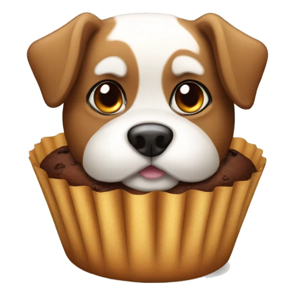 Muffin of dog sticker