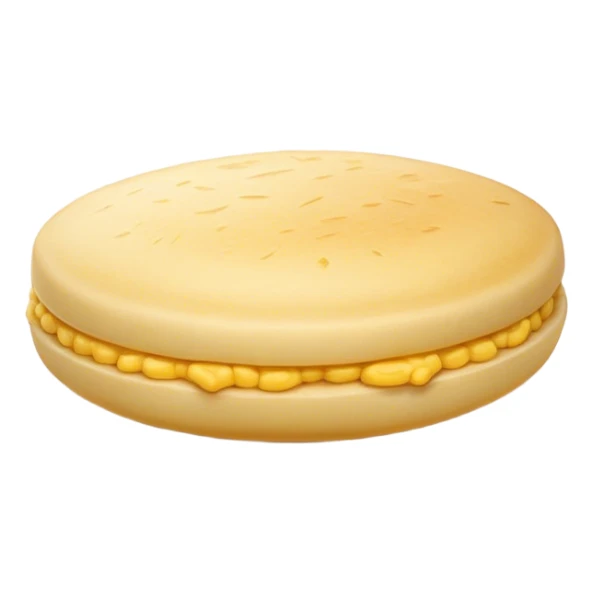 Cinematic Realistic image of a simple, single Colombian arepa, rendered with soft, golden cornmeal textures and delicate, crispy edges, set on a neutral background with gentle, natural lighting that highlights its traditional, comforting simplicity. sticker