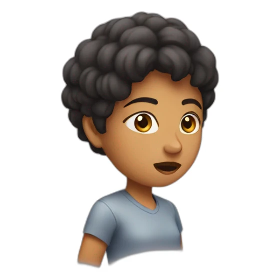 A woman is fight with a boy sticker