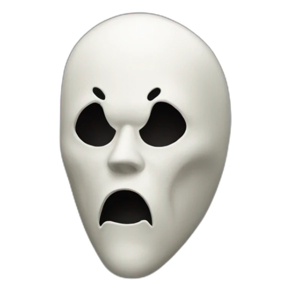 The mask of scream sticker