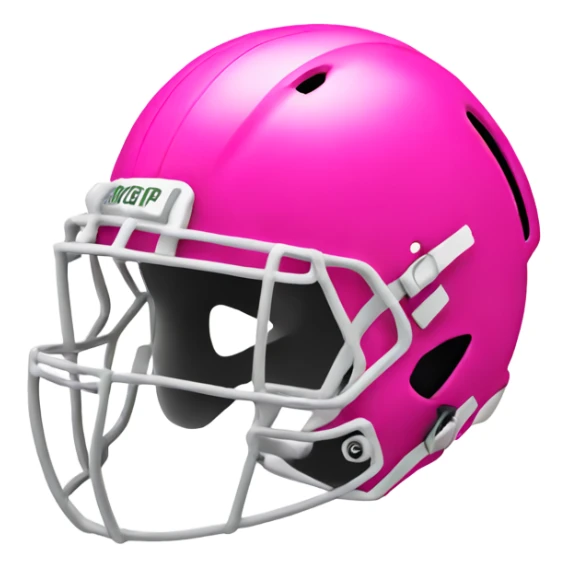 Hot pink football helmet sticker